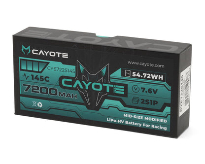 Cayote 2S 145C Mid-Size LiHV Battery (7.6V/7200mAh)