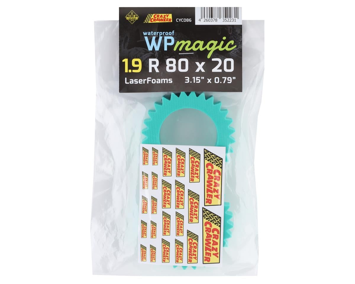 Crazy Crawler LaserFoam "WP Magic" 1.9" Foam Crawler Tire Insert (2) (80x20mm)