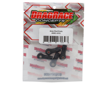 DragRace Concepts 4mm Wheelie Bar Rod Ends (4)