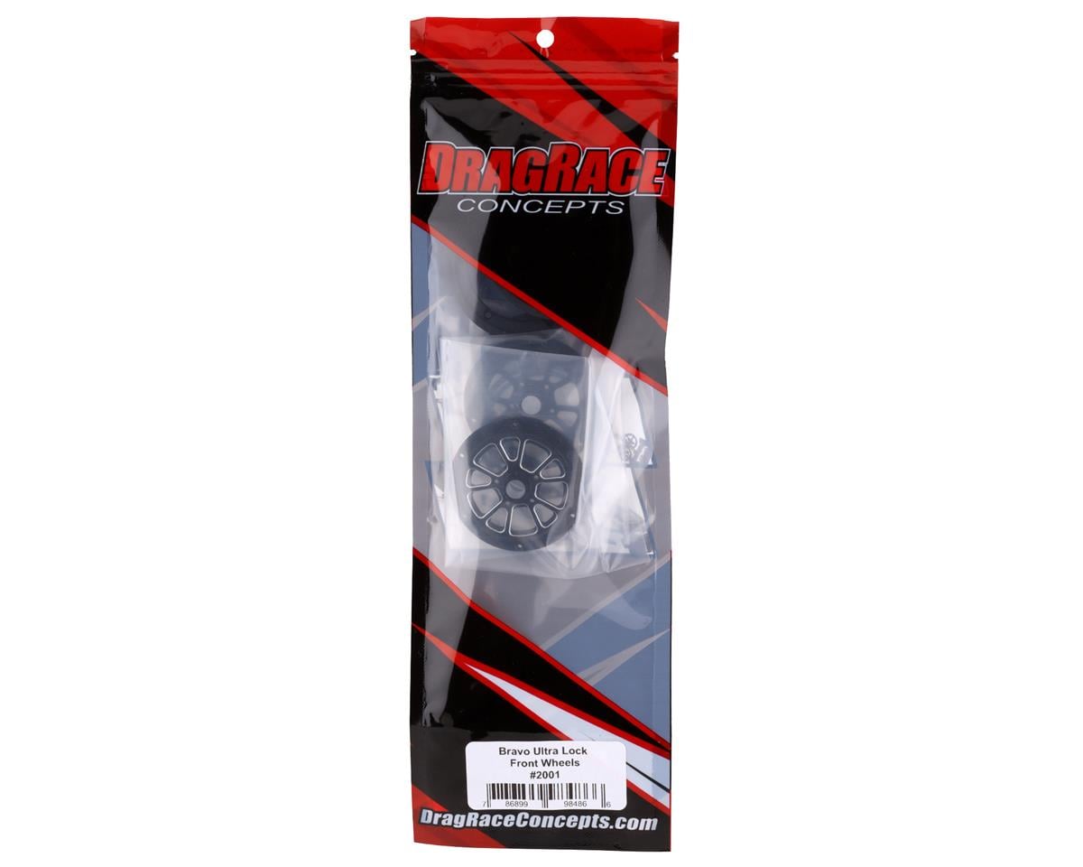 DragRace Concepts Bravo Ultra Lock Front Wheels (Black) (2)