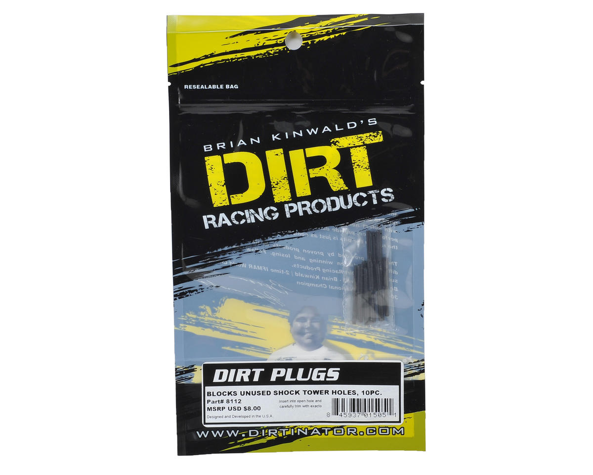 Dirt Racing Shock Tower Hole Plugs (10) (Black)