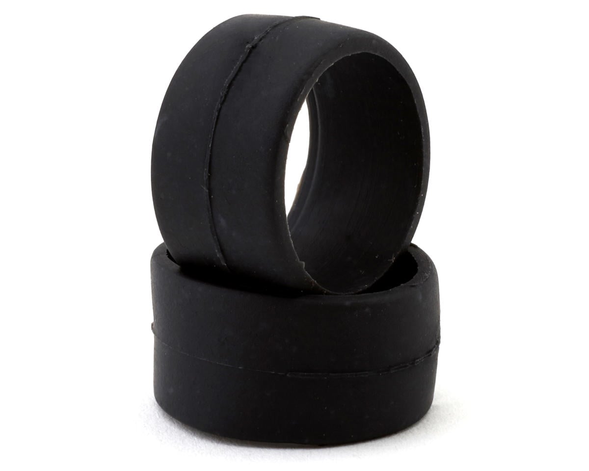 DS Racing 1/28 Front Slick Rubber Touring Tires (2) (Medium)