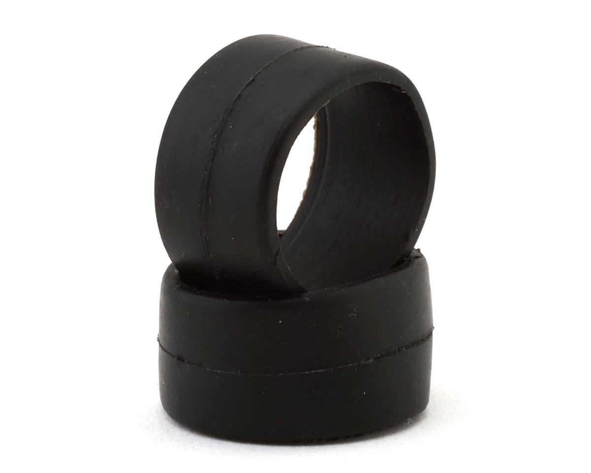 DS Racing 1/28 Front Slick Rubber Touring Tires (2) (Medium Hard)