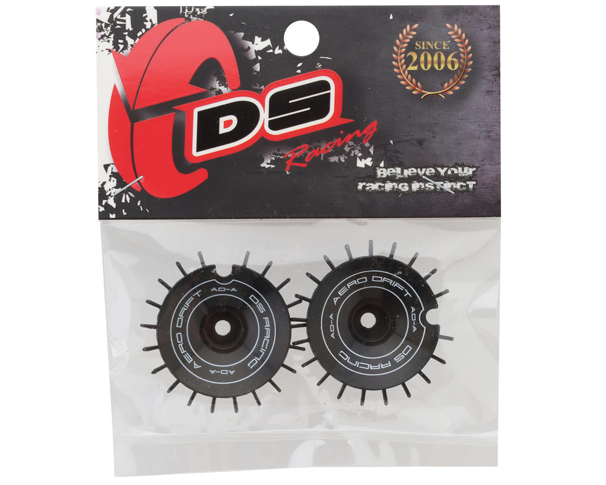 DS Racing Sloped Aero Drift Wheel Cover (Black) (2) (Drift Element Wheels)