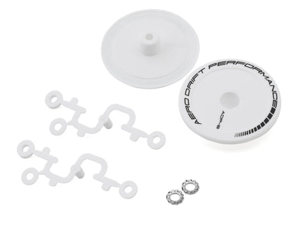 DS Racing Flat Aero Drift Wheel Covers (White) (2)