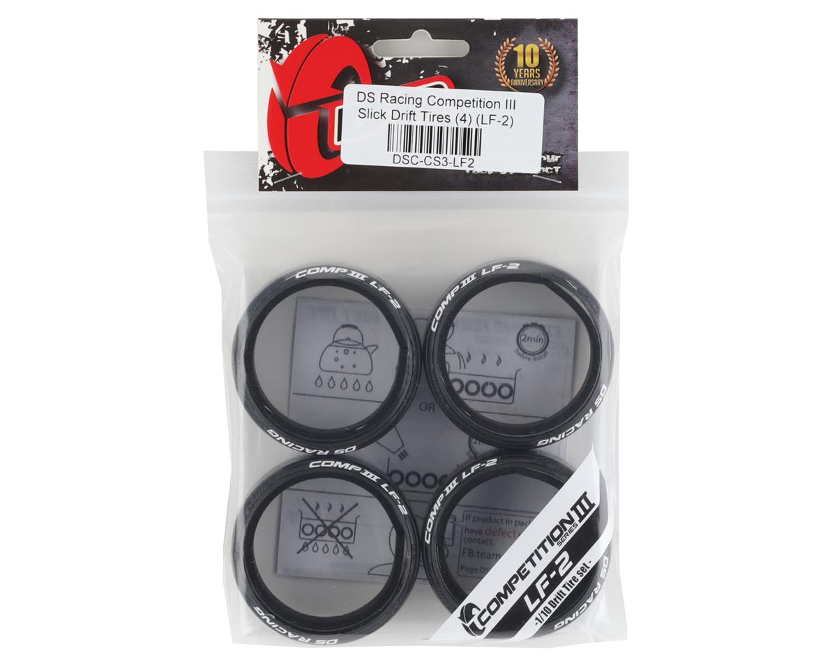 DS Racing Competition III Slick Drift Tires (4) (LF-2)