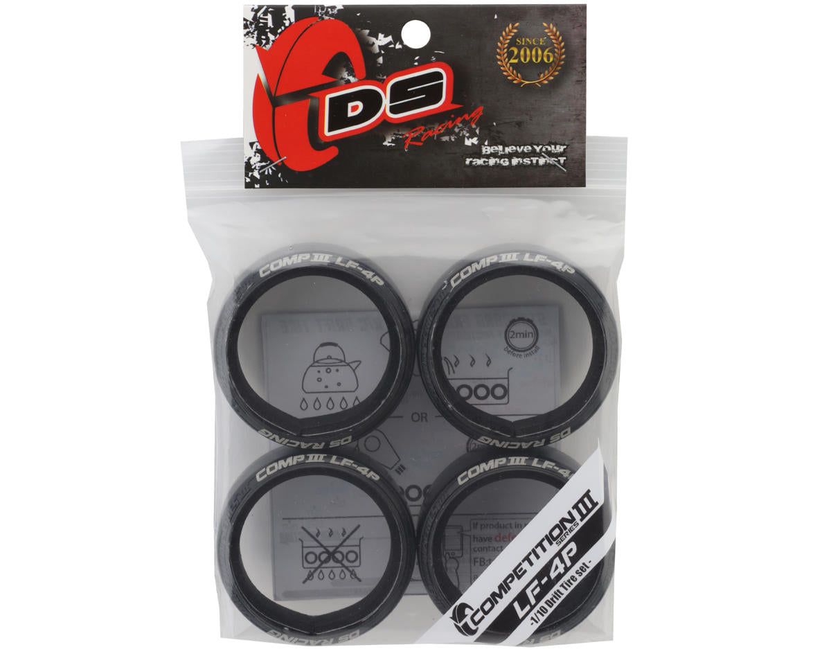 DS Racing Competition III Slick Drift Tires (4) (LF-4P)