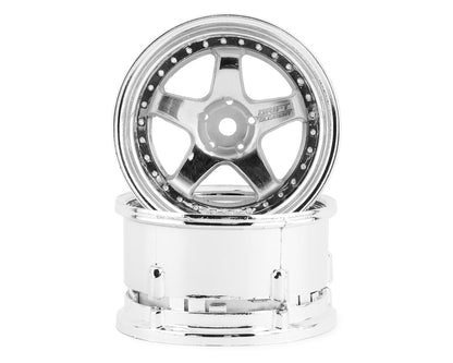 DS Racing Drift Element 5 Spoke Drift Wheels (Triple Chrome) (2)