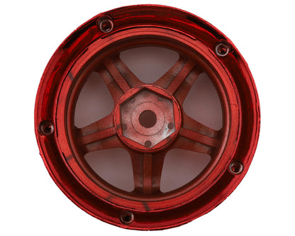 DS Racing Drift Element 5 Spoke Drift Wheels (Red Chrome) (2)