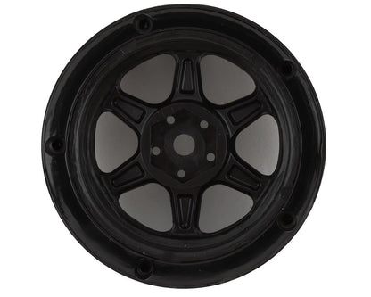 DS Racing Drift Element 6 Spoke Drift Wheels (Triple Black w/Gold Rivets) (2)