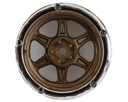 DS Racing Drift Element 6 Spoke Drift Wheels (Bronze & Chrome) (2)