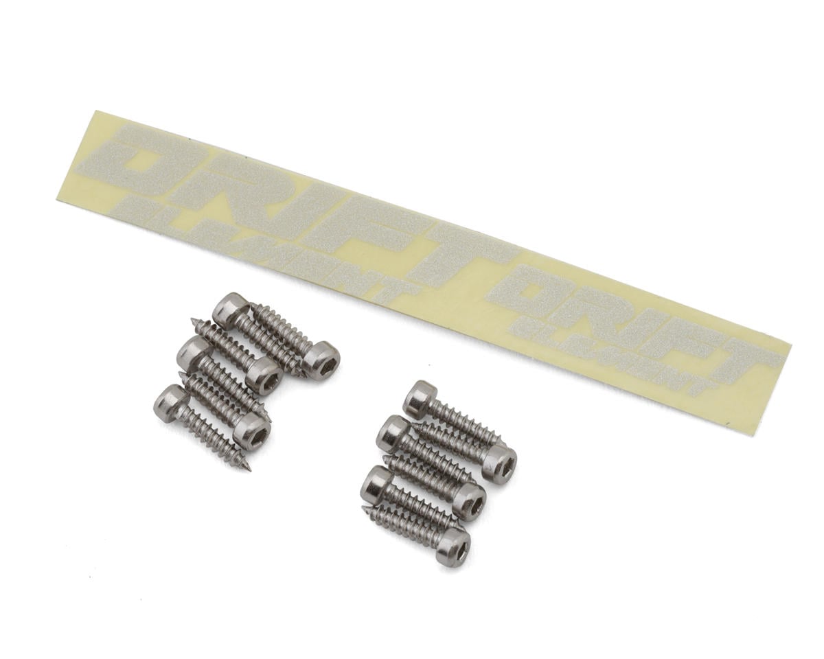 DS Racing Drift Element 6 Spoke Drift Wheels (Flu Yellow/Chrome Lip/Black Rivet)