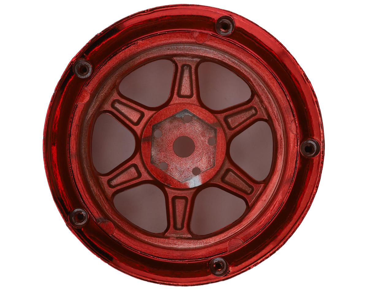 DS Racing Drift Element 6 Spoke Drift Wheels (Red Chrome) (2)