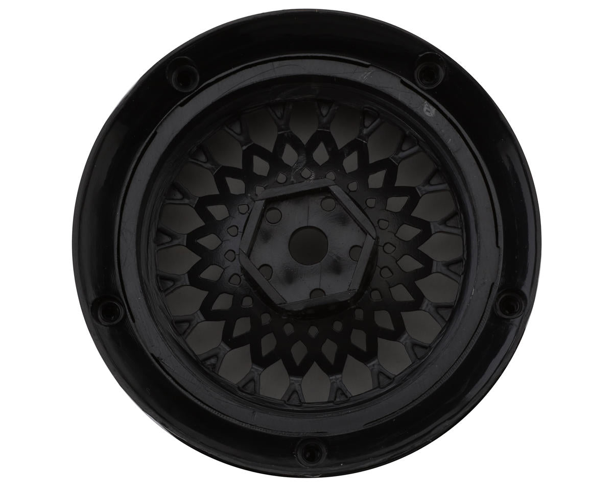 DS Racing Drift Element Mesh Drift Wheels (Triple Black) (2) (Adjustable Offset)