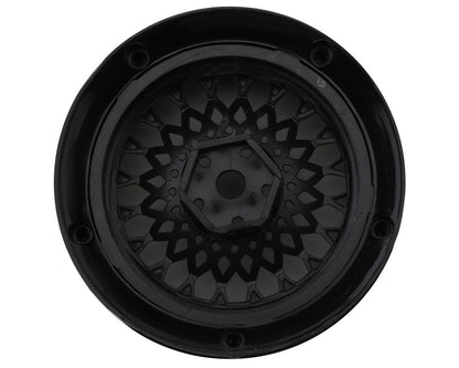 DS Racing Drift Element Mesh Drift Wheels (Triple Black) (2) (Adjustable Offset)