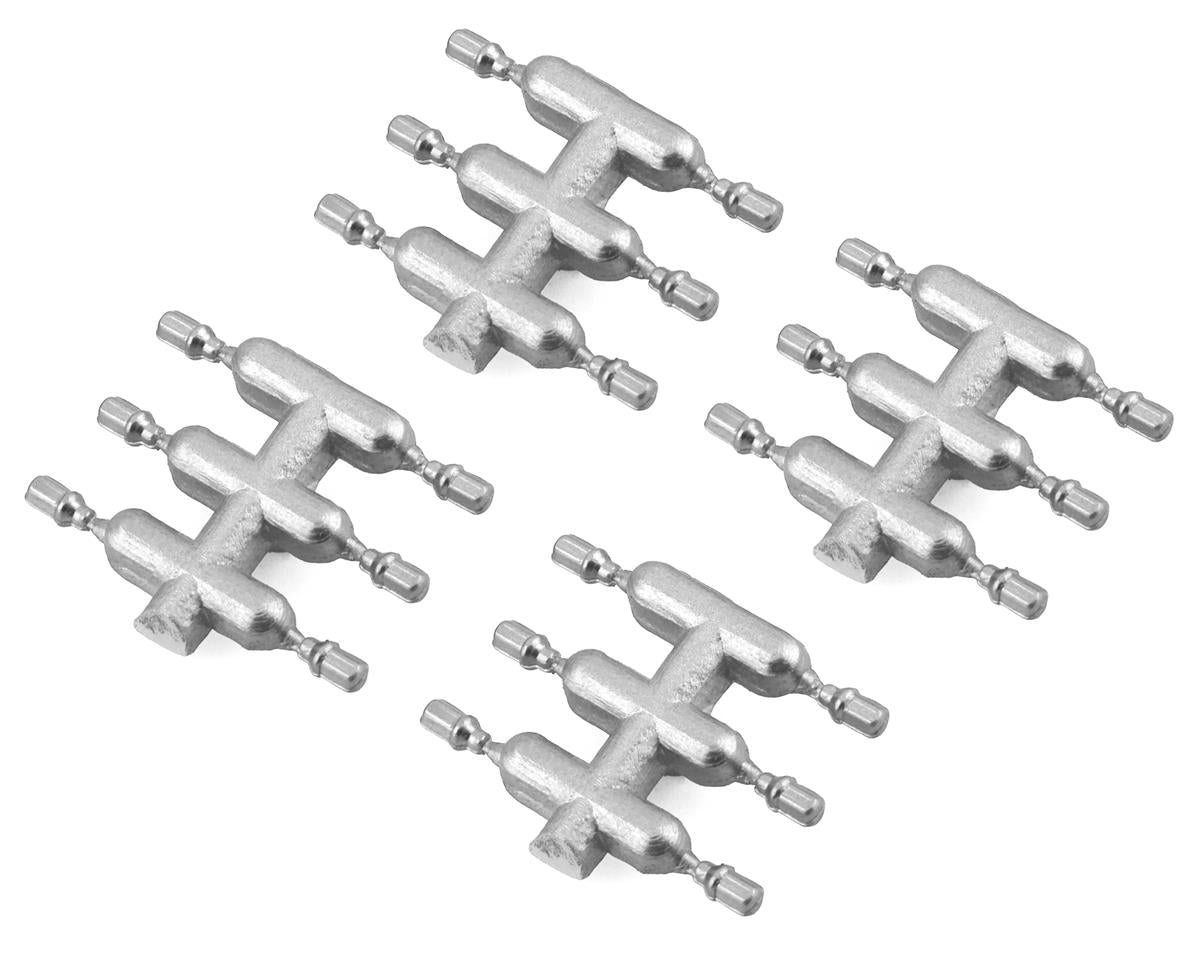 DS Racing Drift Element Scale Lug Nuts (Silver) (24) (Short)