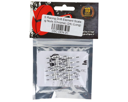 DS Racing Drift Element Scale Lug Nuts (Chrome) (24) (Long)