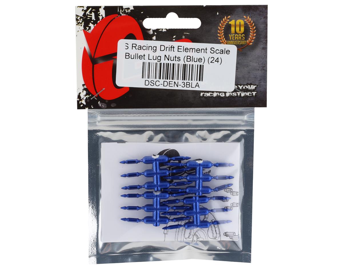 DS Racing Drift Element Scale Bullet Lug Nuts (Blue) (24)