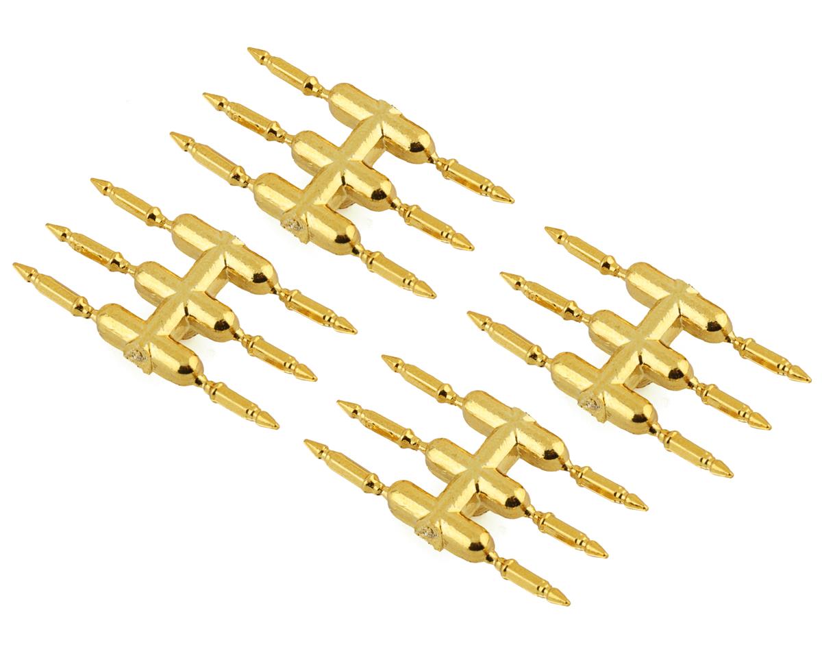 DS Racing Drift Element Scale Bullet Lug Nuts (Gold Chrome) (24)