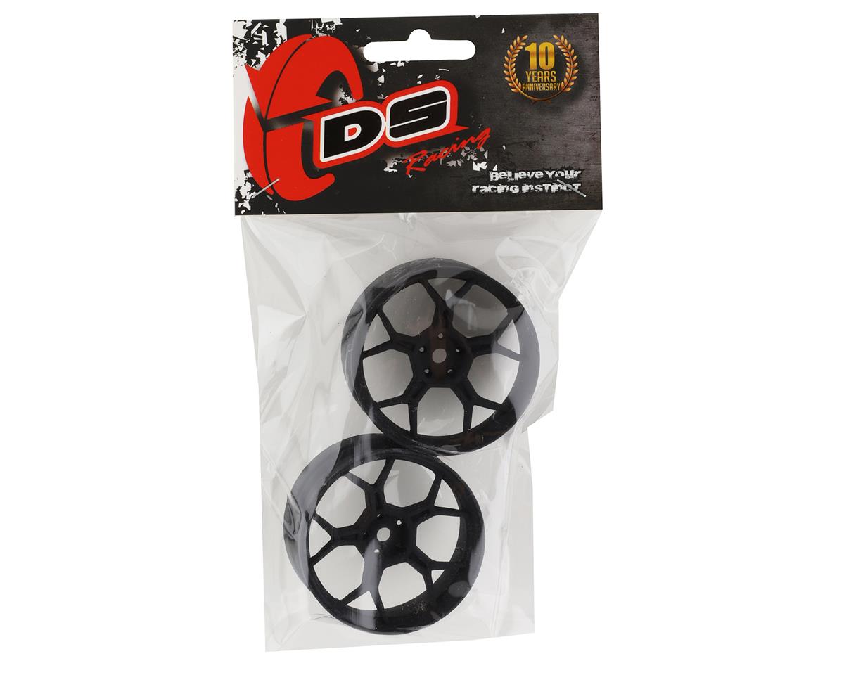 DS Racing Feathery Split Spoke Drift Wheels (Matte Black) (2) (6mm Offset)