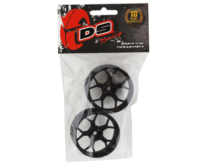 DS Racing Feathery Split Spoke Drift Wheels (Matte Black) (2) (6mm Offset)
