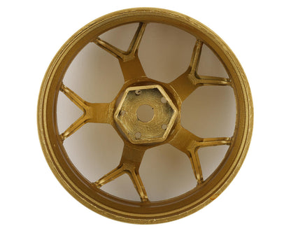 DS Racing Feathery Split Spoke Drift Wheels (Gold) (2) (6mm Offset)