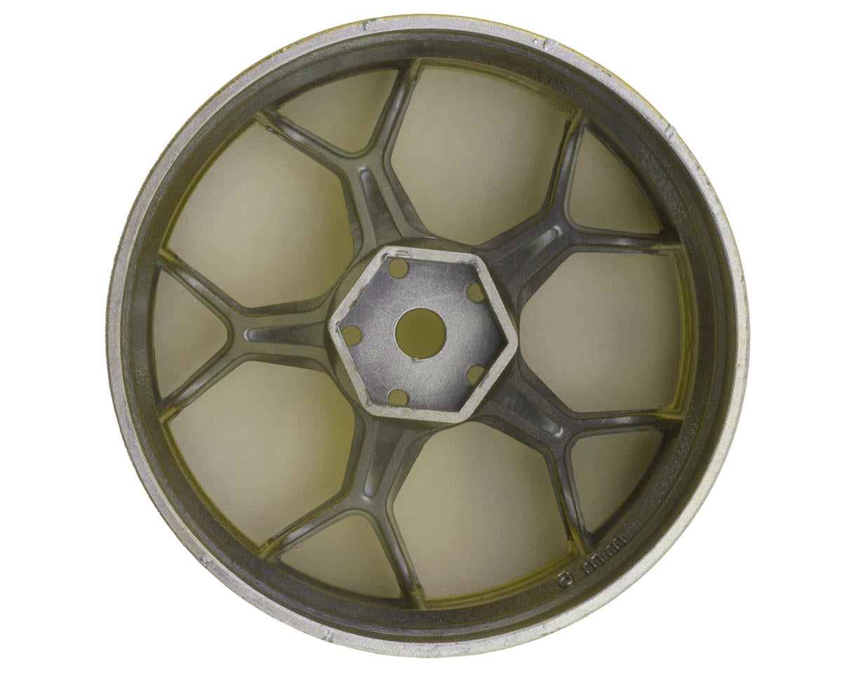 DS Racing Feathery Split Spoke Drift Wheels (Gold Hi Gloss) (2) (6mm Offset)