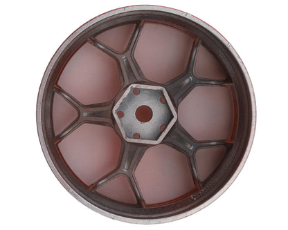 DS Racing Feathery Split Spoke Drift Wheels (Red Hi Gloss) (2) (6mm Offset)