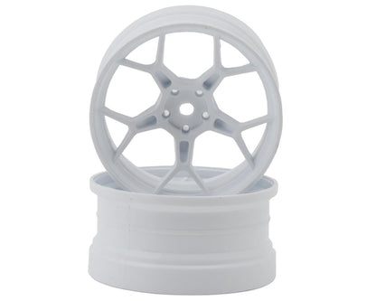 DS Racing Feathery Split Spoke Drift Wheels (White) (2)