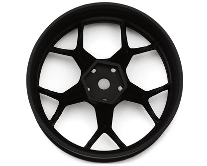 DS Racing Feathery Split Spoke Drift Wheels (Matte Black) (2) (8mm Offset)