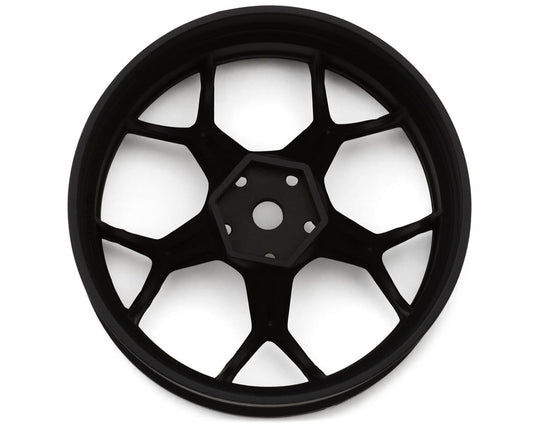 DS Racing Feathery Split Spoke Drift Wheels (Matte Black) (2) (8mm Offset)
