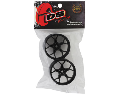 DS Racing Feathery Split Spoke Drift Wheels (Matte Black) (2) (8mm Offset)