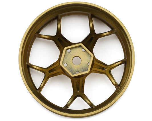 DS Racing Feathery Split Spoke Drift Wheels (Gold) (2) (8mm Offset)