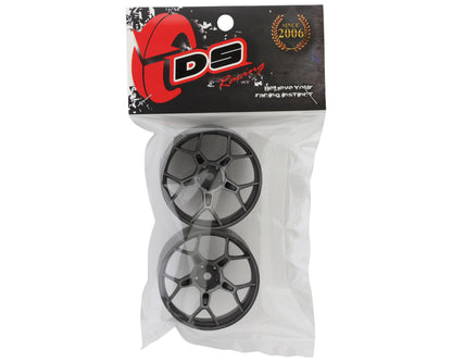 DS Racing Feathery Split Spoke Drift Wheels (Gunmetal) (2) (8mm Offset)