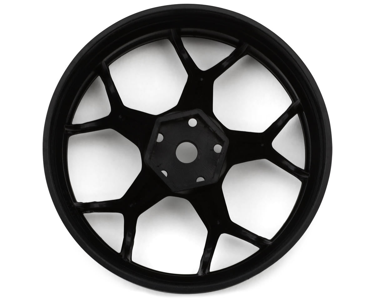 DS Racing Feathery Split Spoke Drift Rim (Black Hi Gloss) (2) (8mm Offset)