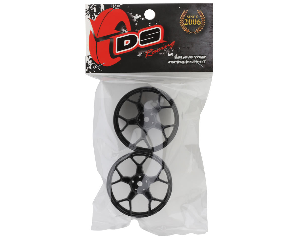DS Racing Feathery Split Spoke Drift Rim (Black Hi Gloss) (2) (8mm Offset)
