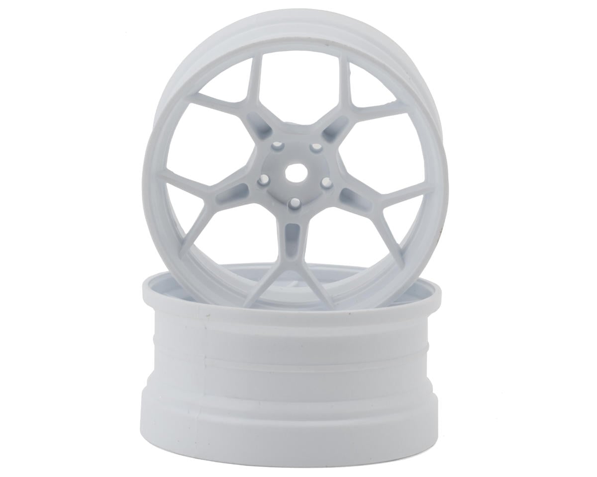 DS Racing Feathery Split Spoke Drift Wheels (White) (2)