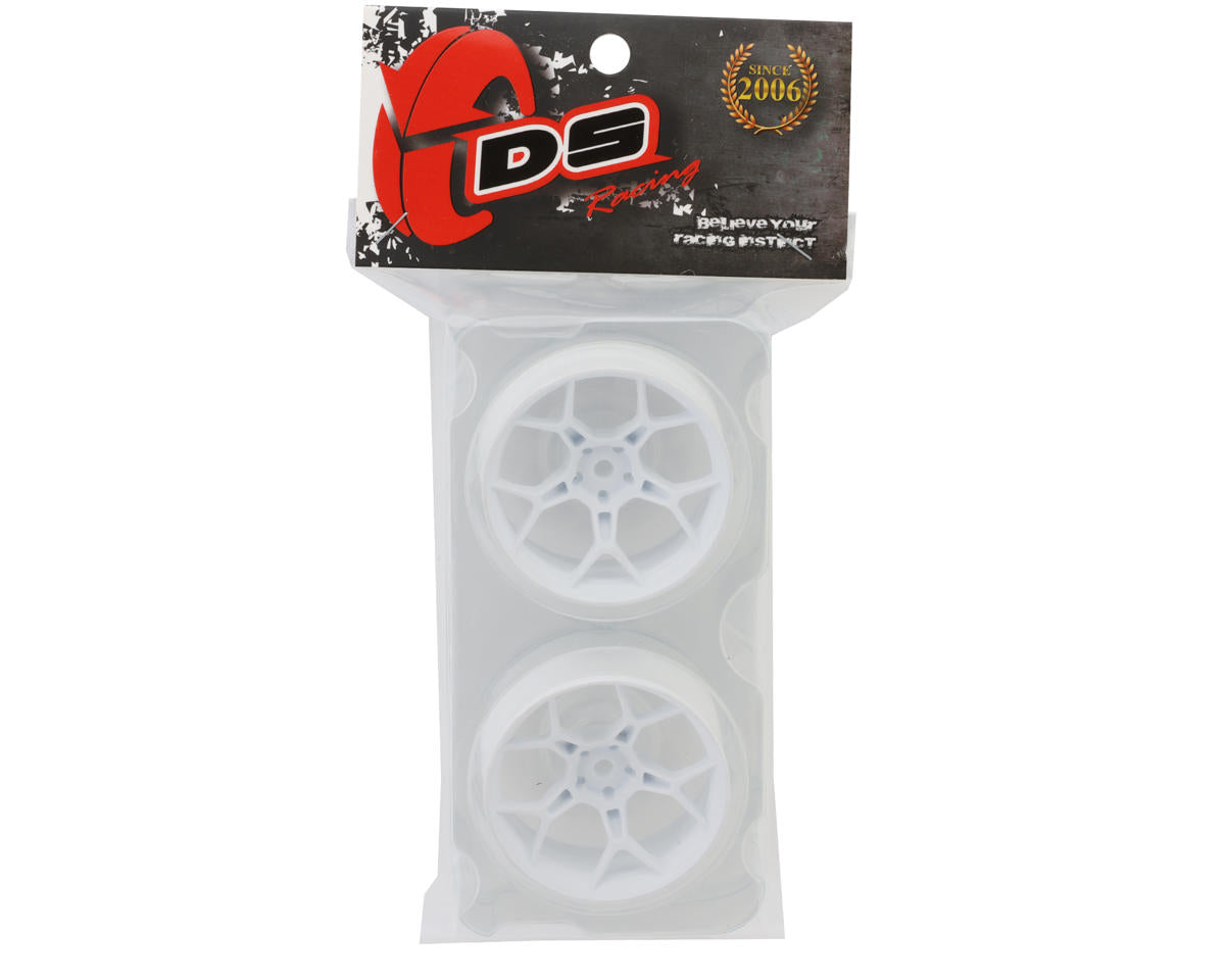 DS Racing Feathery Split Spoke Drift Wheels (White) (2)