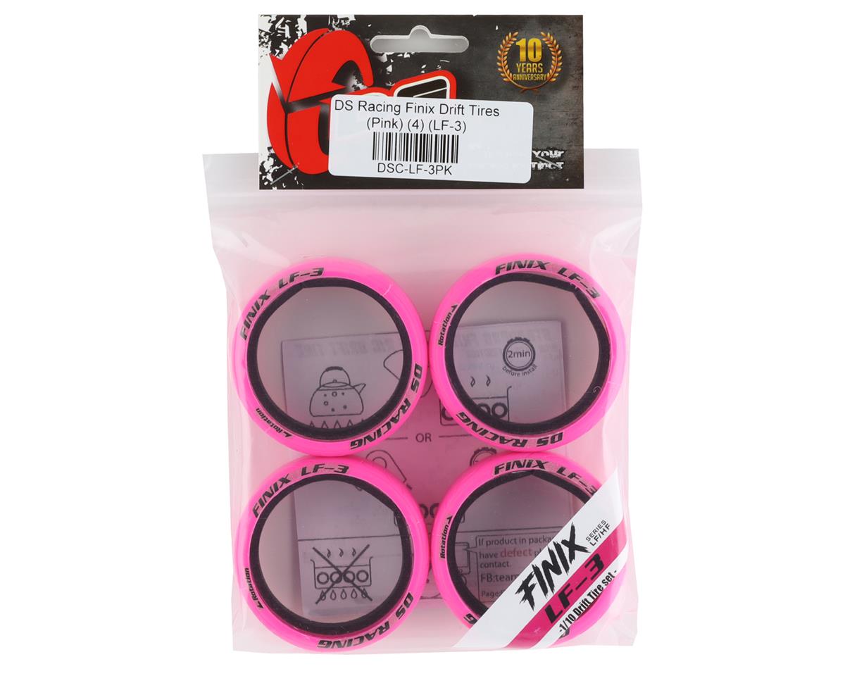 DS Racing Finix Drift Tires (Pink) (4) (LF-3)