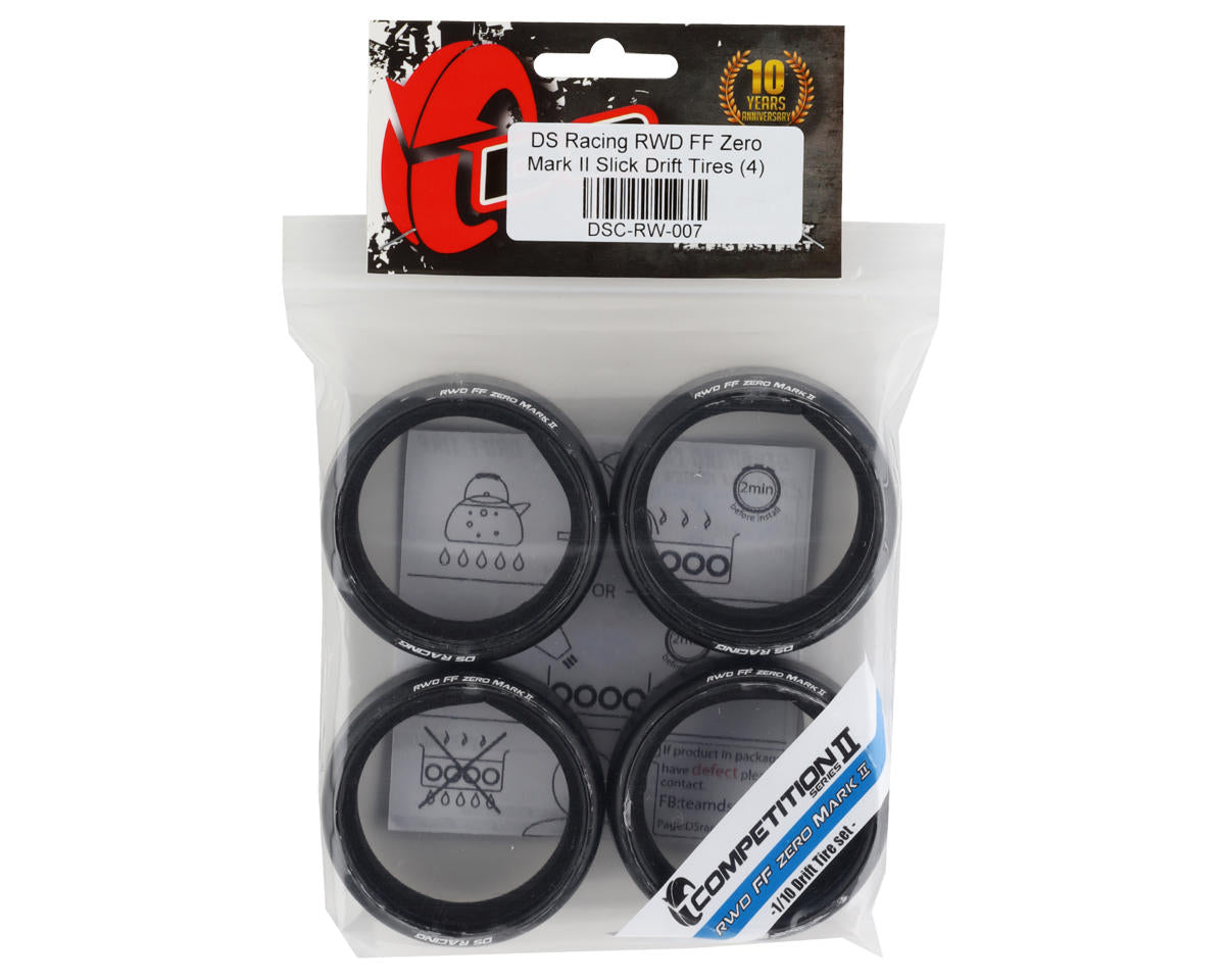 DS Racing Slick Drift Tires (4) (RWD FF Zero Mark II) (FF Zero Mark II)
