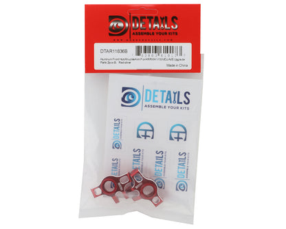 Hobby Details Arrma® Mojave™ Grom Aluminum Front Steering Knuckles (Red) (2)