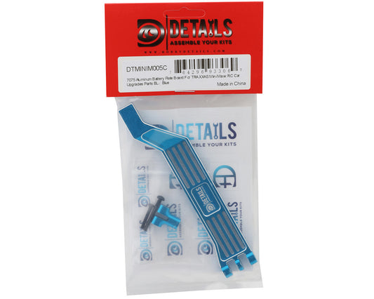 Hobby Details 7075 Aluminum Battery Plate for Traxxas® Mini Maxx® (Blue)