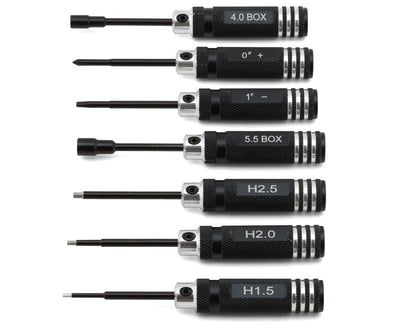 Hobby Details Galvanized Hex & Nut Driver Tool Set (Black) (7)