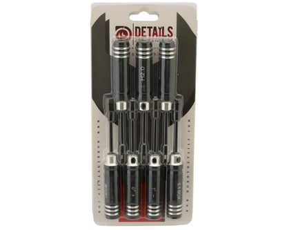 Hobby Details Galvanized Hex & Nut Driver Tool Set (Black) (7)