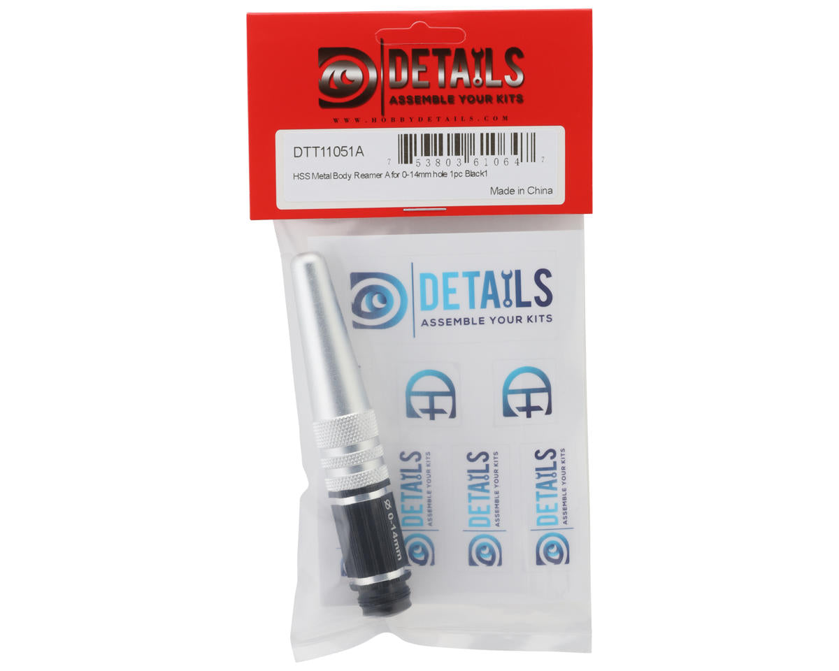 Hobby Details HSS Body Reamer (Black) (0-14mm)
