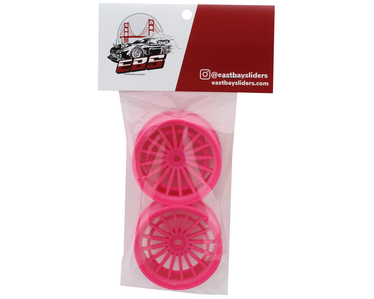 Eastbay Sliders JT18 1/10 Drift Wheels (Magenta) (2) (6mm Offset)