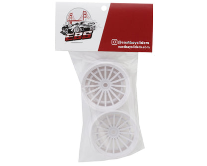 Eastbay Sliders JT18 1/10 Drift Wheels (White) (2) (8mm Offset)