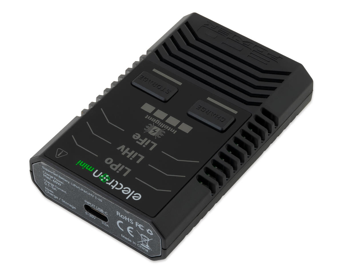 EcoPower Intelligent 2S 2200mAh EC3 LiPo Battery/"Electron Mini" Charger Bundle