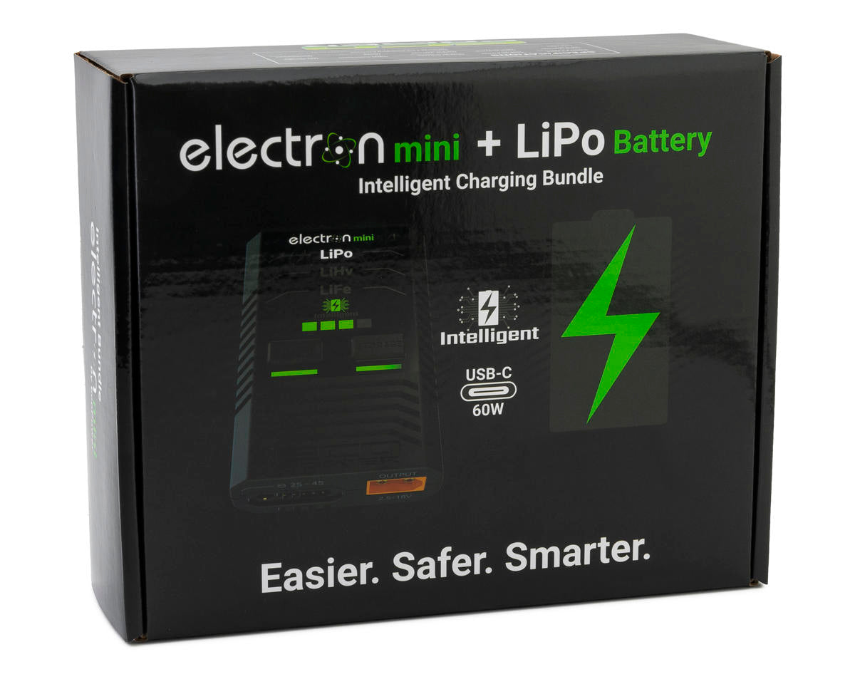 EcoPower Intelligent 4S 5000mAh EC5 LiPo Battery/"Electron Mini" Charger Bundle