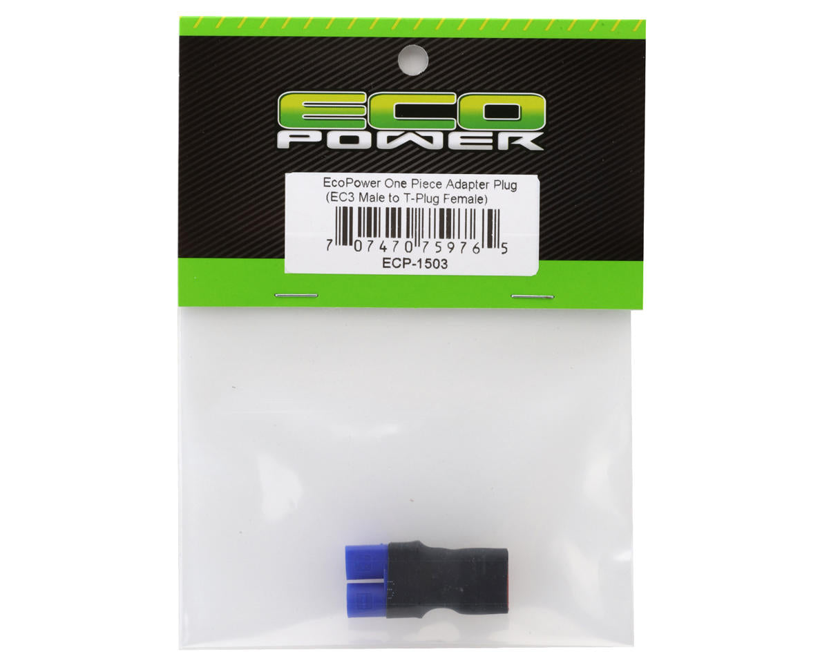 EcoPower One Piece Adapter Plug (EC3 Male to T-Plug Female)